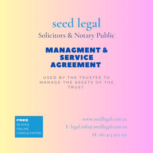 Management Service Agreement